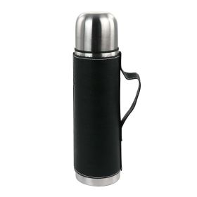 Mr. Coffee 23 fluid ounces Stainless Steel Thermal Travel Bottle Thermos in Leatherette