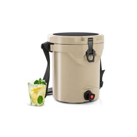 Portable Drink Cooler Insulated Ice Chest with Adjustable Strap