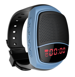 New Watch Bluetooth Speaker Outdoor Portable Display Hands-free Call FM Radio Function Supports TF Card Playback Caixa De Som (Color: B901)