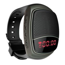 New Watch Bluetooth Speaker Outdoor Portable Display Hands-free Call FM Radio Function Supports TF Card Playback Caixa De Som (Color: B903)