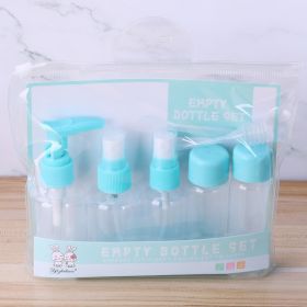 Travel Mini Makeup Cosmetic Face Cream Pot Bottles Plastic Transparent Empty Make Up Container Bottle Travel Accessories (Color: 1678 blue)